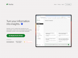 Heyday, herramienta de IA para chatbots y asistentes virtuales