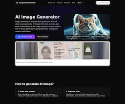 AI Image Generator, herramienta de IA para generación de imágenes y fotos