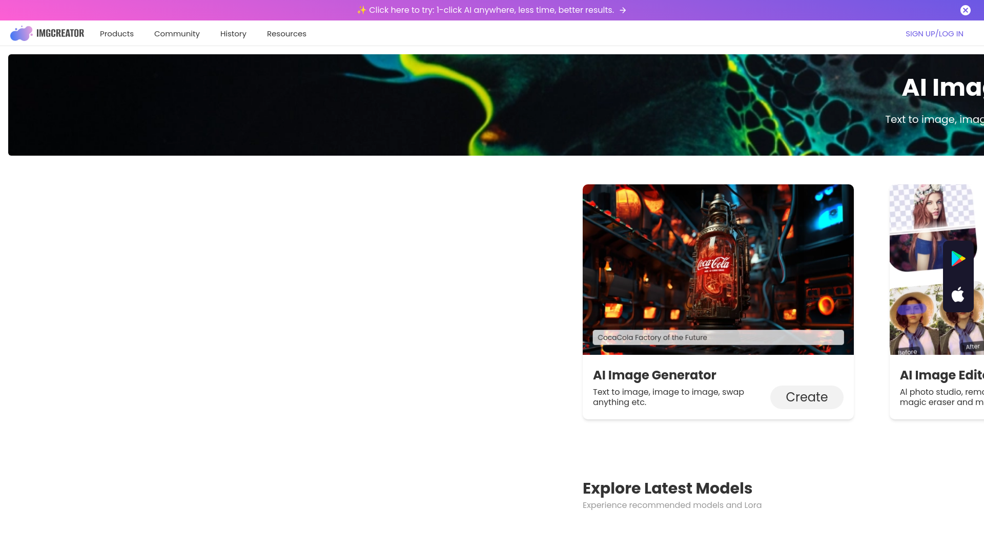 ImgCreator.AI, herramienta de IA para generación de imágenes y fotos