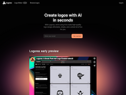 Logorax, herramienta de IA para generación de logos y diseño