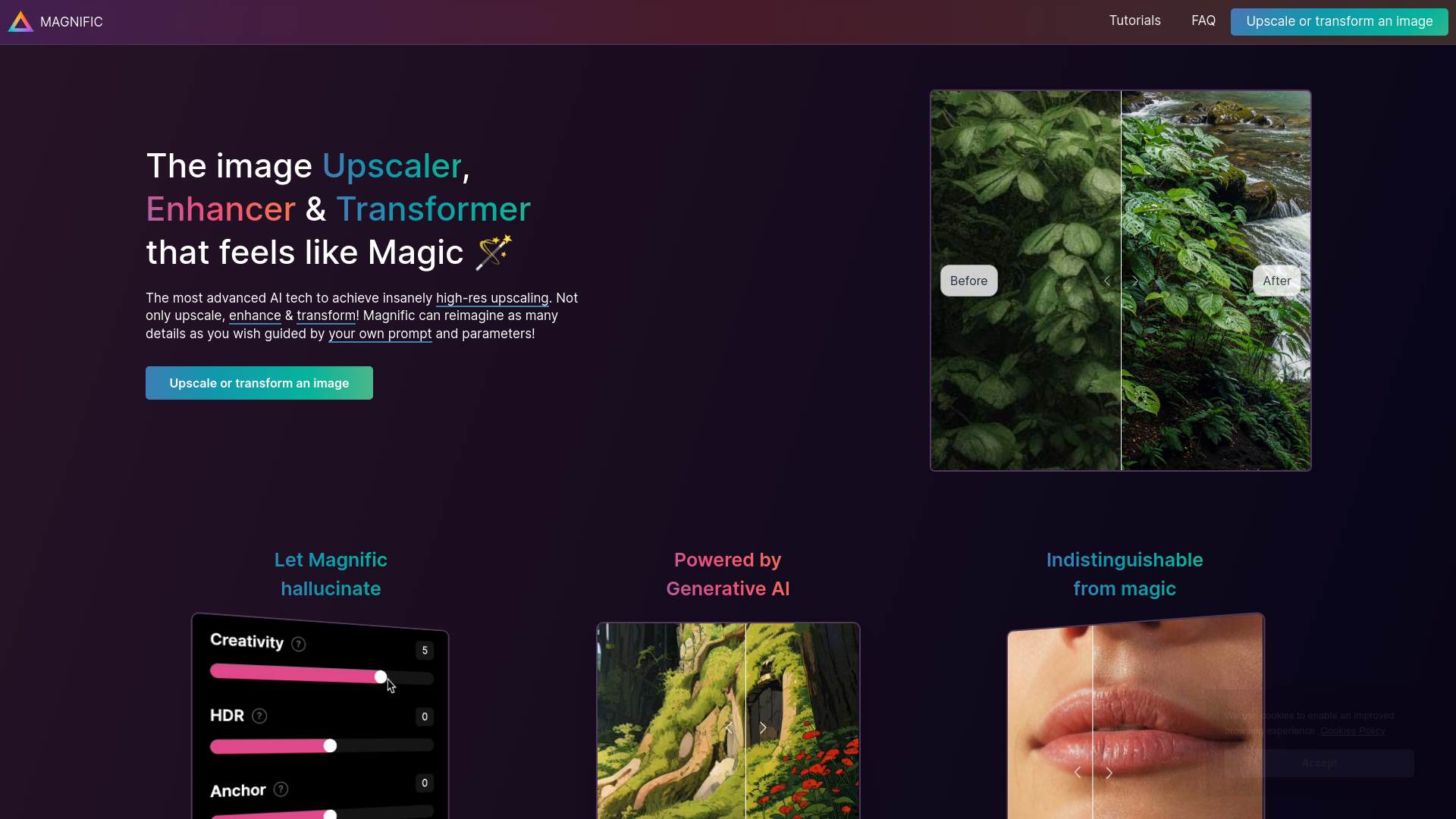 Magnific AI, herramienta de IA para generación de imágenes y fotos