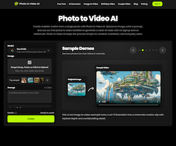 PhotoToVideo-AI, herramienta de IA para generación y edición de videos