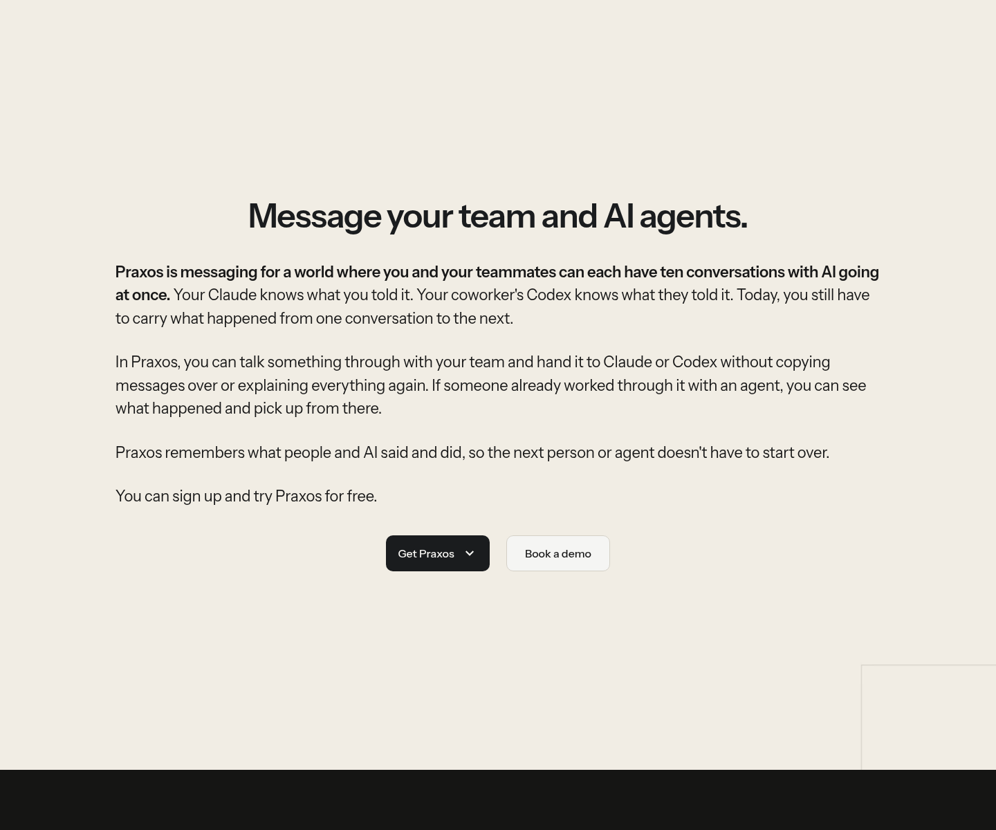 Praxos, herramienta de IA para chatbots y asistentes virtuales