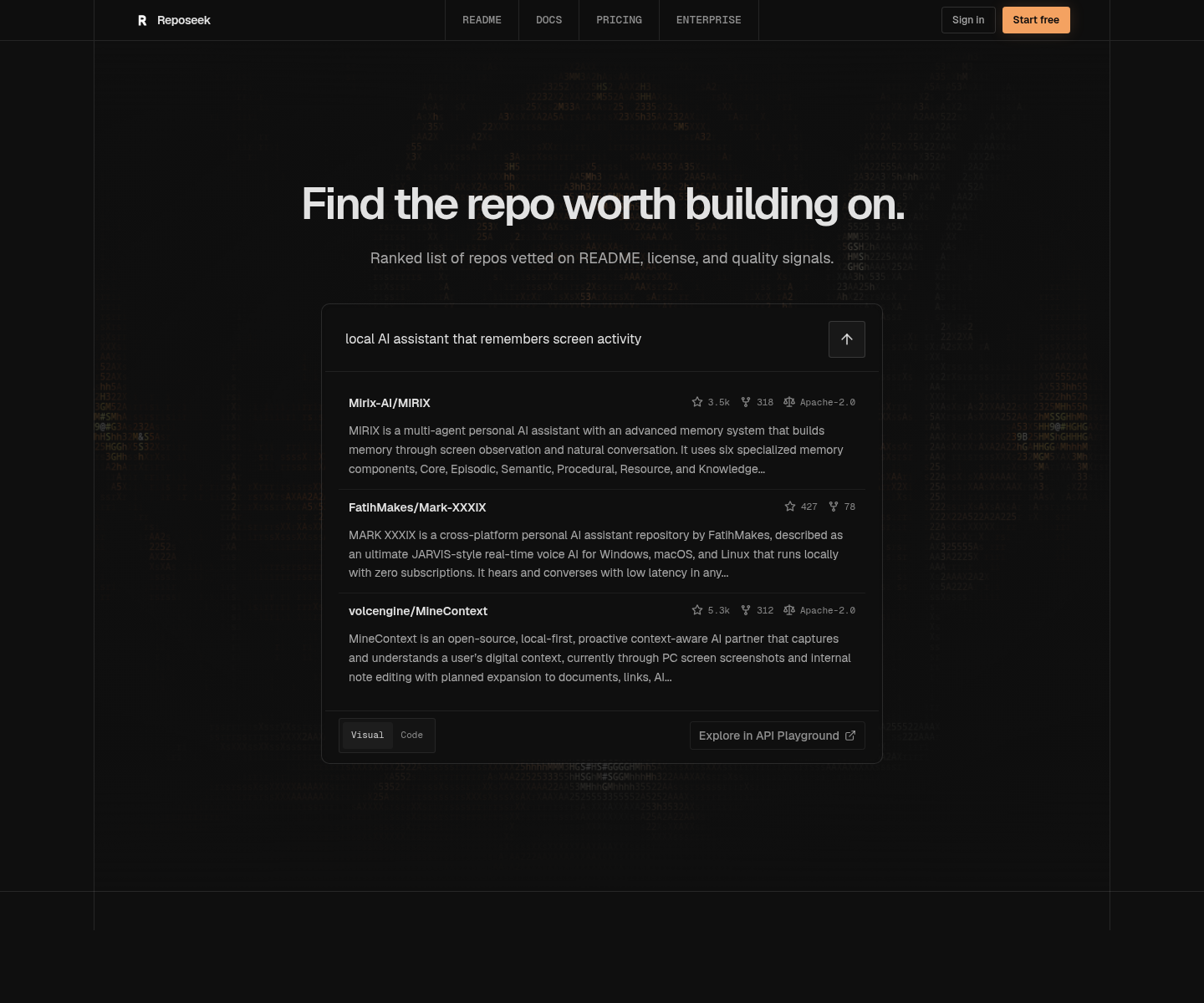 reposeek.ai, herramienta de IA para undefined